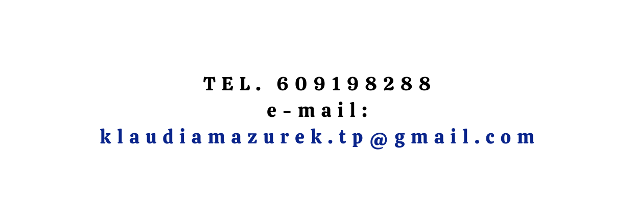 tel 609198288 e mail klaudiamazurek tp gmail com